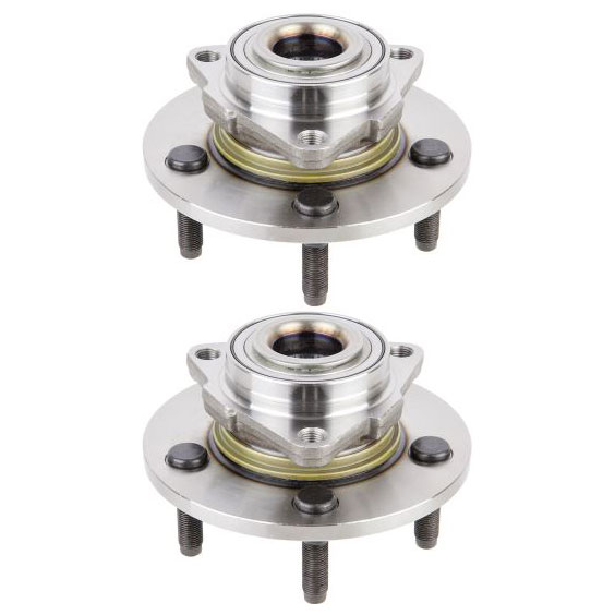 New 2004 Dodge Ram Trucks Wheel Hub Assembly Kit - Front Pair Pair of Front Hubs - 1500 Models - with 2 Wheel ABS