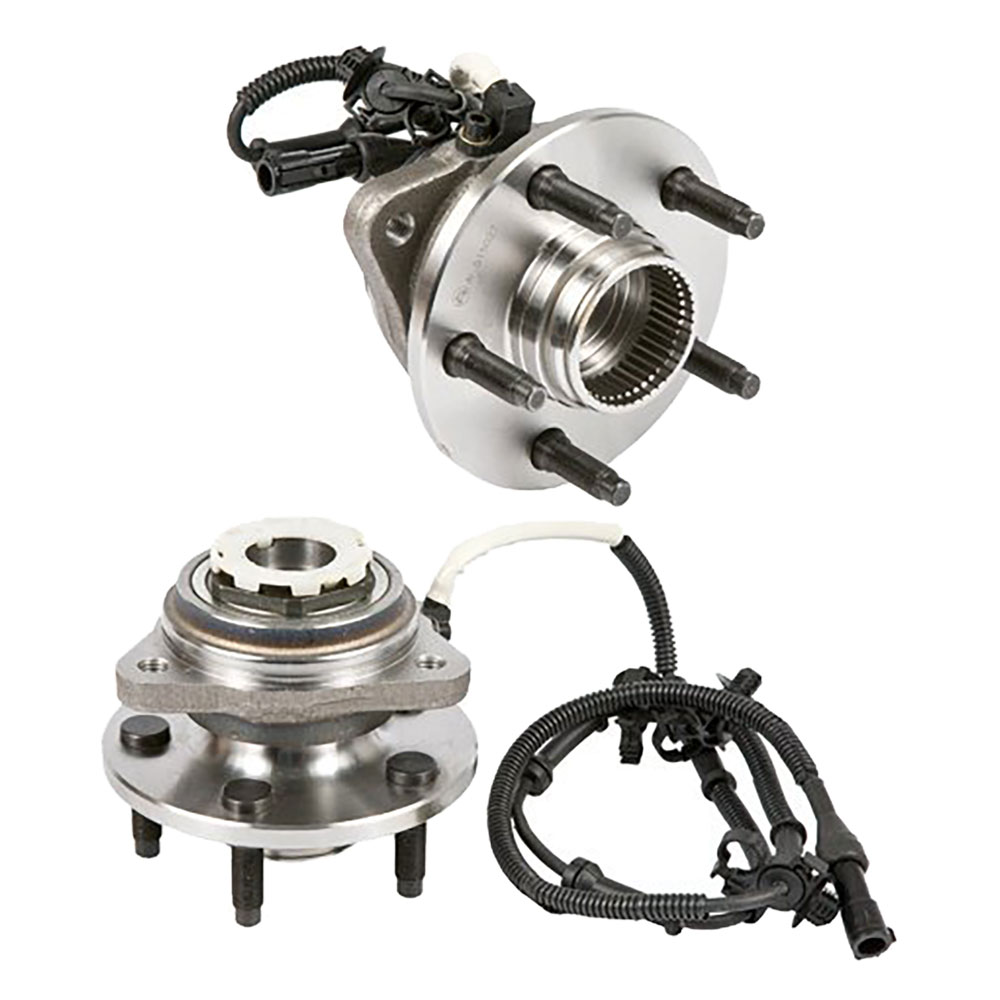 New 2000 Ford Ranger Wheel Hub Assembly Kit - Front Pair Pair of Front Hubs - 4WD with 4 wheel ABS With Pulse Vacuum Hub [OE F87Z 1104A-B]