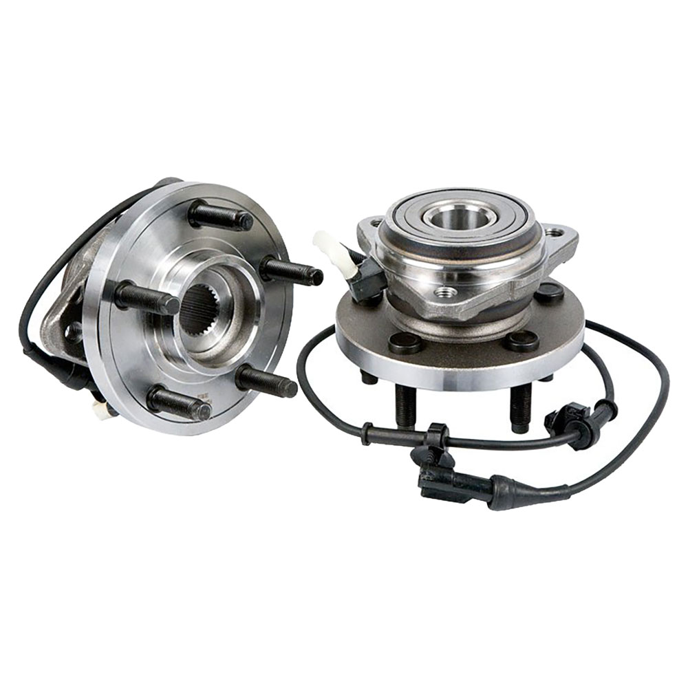 New 2007 Mazda B-Series Truck Wheel Hub Assembly Kit - Front Pair Pair of Front Hubs - 4WD B4000 Models with ABS