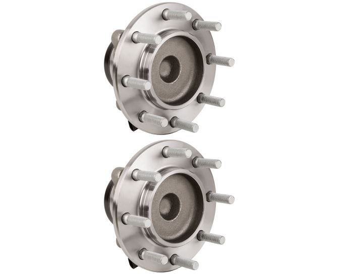 New 2007 GMC Sierra Wheel Hub Assembly Kit - Front Pair Pair of Front Hubs - 3500 Heavy Duty Models with RWD and with Dual Rear Wheel