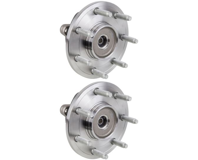 New 2004 Ford F Series Trucks Wheel Hub Assembly Kit - Front Pair Pair of Front Hubs - F150 4WD Non-Supercharged - 7 Stud Models