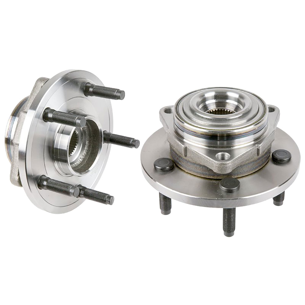 New 2008 Dodge Dakota Wheel Hub Assembly Kit - Front Pair Pair of Front Hubs - All Models with 2 Wheel ABS