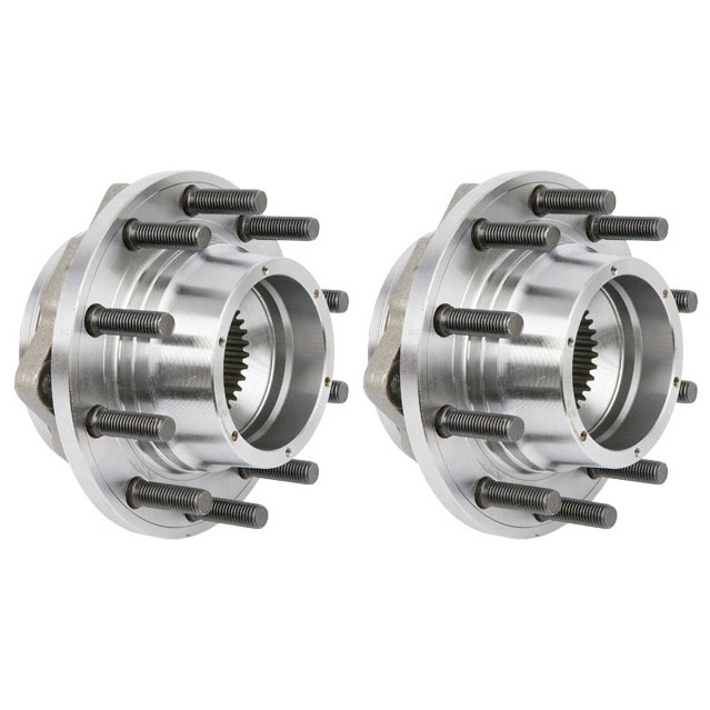 New 2009 Ford F Series Trucks Wheel Hub Assembly Kit - Front Pair Pair of Front Hubs - F450 Superduty 4WD Dual Rear Wheel Models