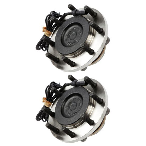 New 2003 Ford F Series Trucks Wheel Hub Assembly Kit - Front Pair Pair of Front Hubs - F450 Superduty RWD Models