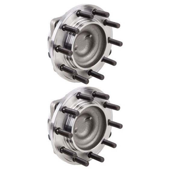 New 2006 Ford F Series Trucks Wheel Hub Assembly Kit - Front Pair Pair of Front Hubs - F550 RWD with Mono Beam Axle