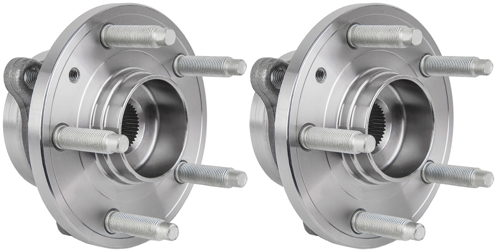 New 2011 Lincoln MKS Wheel Hub Assembly Kit - Front Pair Pair of Front Hubs