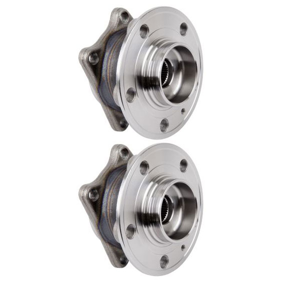 New 2003 Volvo V70 Wheel Hub Assembly Kit - Rear Pair Pair of Rear Hubs - FWD and AWD Models with L5 2.5L