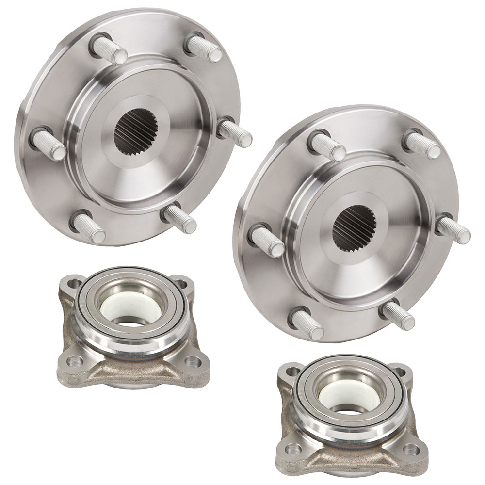 New 2008 Toyota 4 Runner Wheel Hub Assembly Kit - Front Pair Pair of Front Hubs and Bearings - 4WD Model