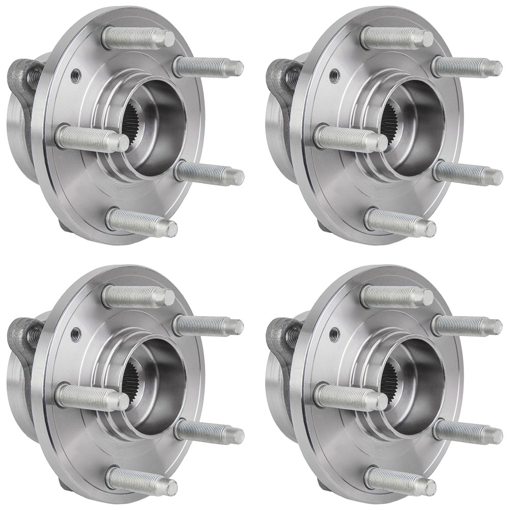 New 2010 Ford Taurus Wheel Hub Assembly Kit - Front and Rear Complete Set of Front and Rear Hubs