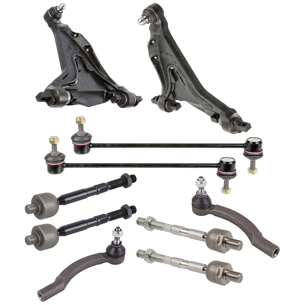 New 1998 Volvo S70 Control Arm Kit - Front Lower Models with 4 Bolt Mounting - Front Lower Control Arms with Inner and Outer Tie Rods