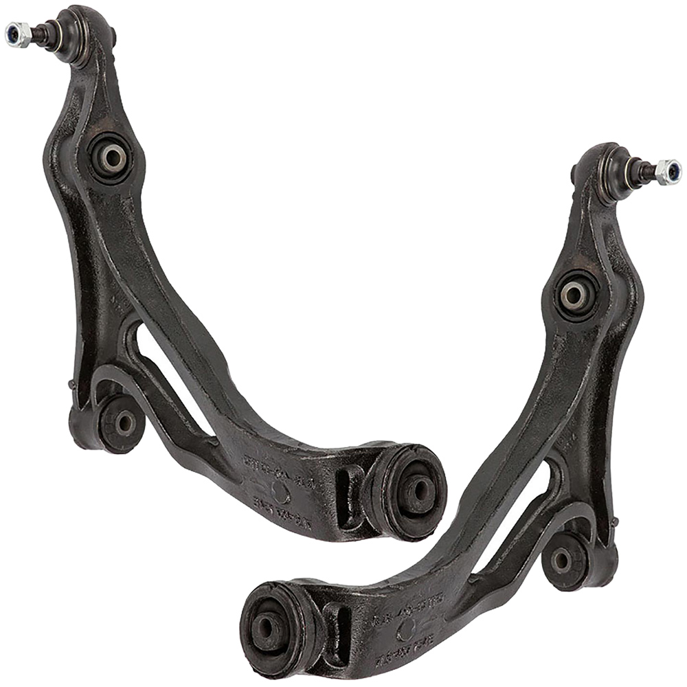 New 2008 Porsche Cayenne Control Arm Kit - Front Left and Right Lower Pair Front Lower Control Arm Pair - with factory 17" wheels - Steel