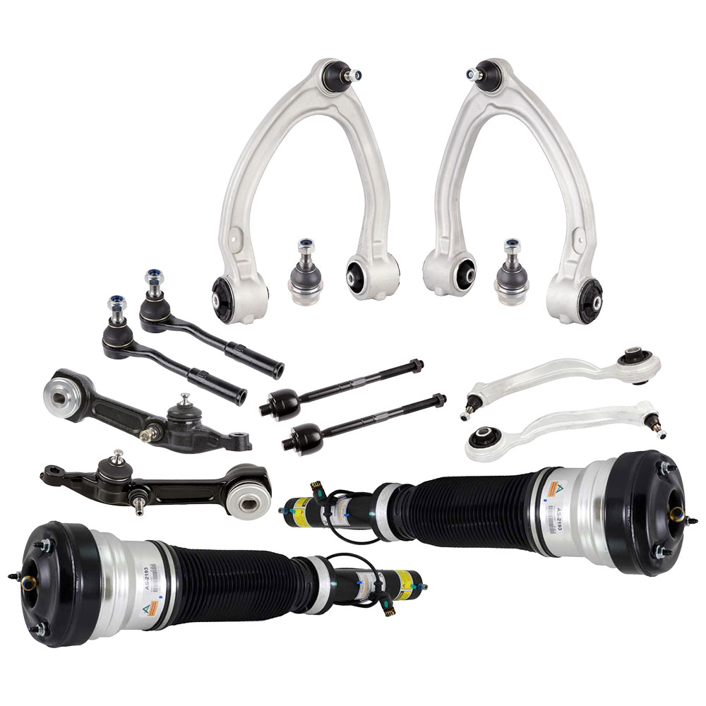 New 2002 Mercedes Benz S55 AMG Control Arm Kit - Front Set Front End Suspension and Air Shock Kit - Models without 4 Matic or Active Body Control
