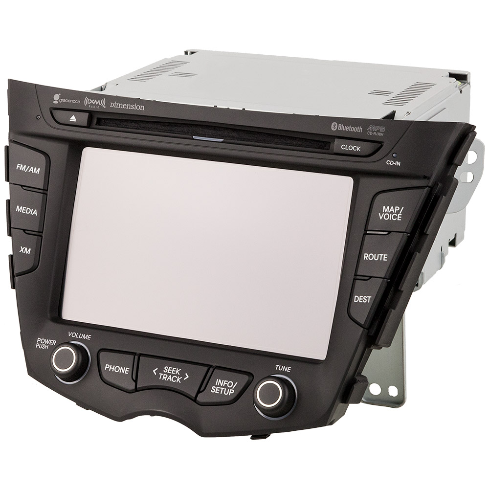 2012 Hyundai Veloster GPS Navigation System In-Dash Navigation Unit with Dimension Bluetooth XM Radio [OEM 96560-2V700 or 96560-2V700-FLT]