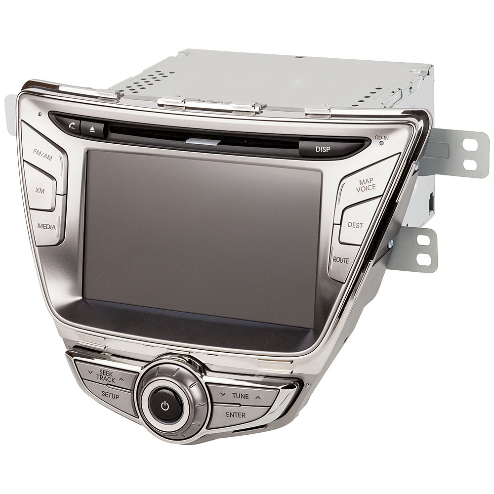 2012 Hyundai Elantra GPS Navigation System In-Dash Navigation Unit with XM Radio - Silver [OEM 96560-3X150-RA5 or 96560-3X150-RA5FLT]