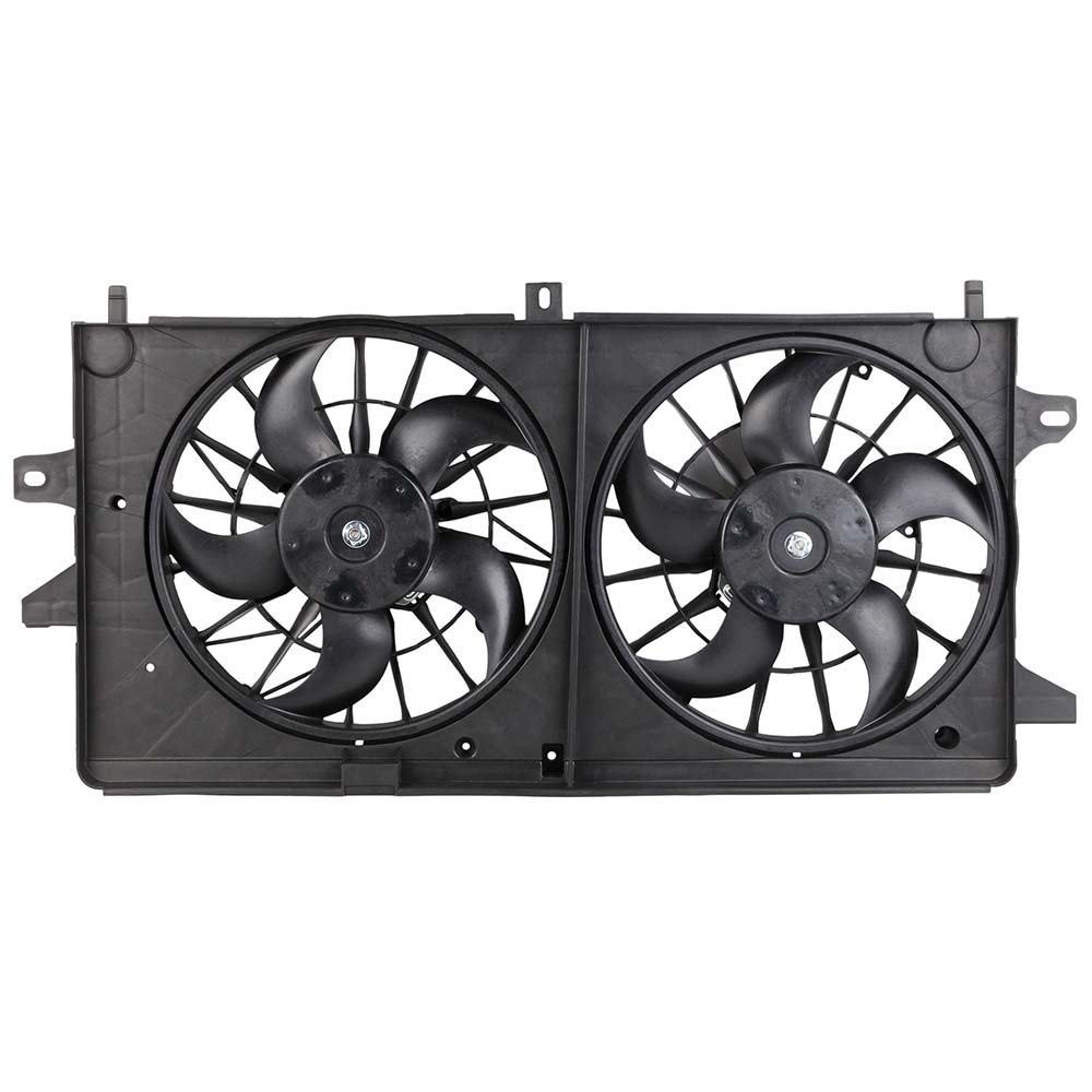 New 2005 Chevrolet Impala Car Radiator Fan Radiator and Condenser Side - 3.4L Models with Police Pkg