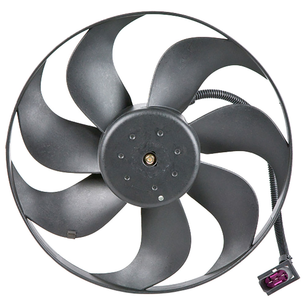 New 2000 Volkswagen Golf Car Radiator Fan - Left Left Side - 1.9L and 2.0L Models with Air Conditioning