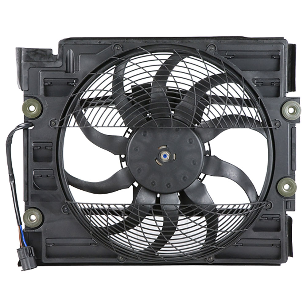 New 1999 BMW 540 Car Radiator Fan Condenser Side - Models From Production Date September 1-1998