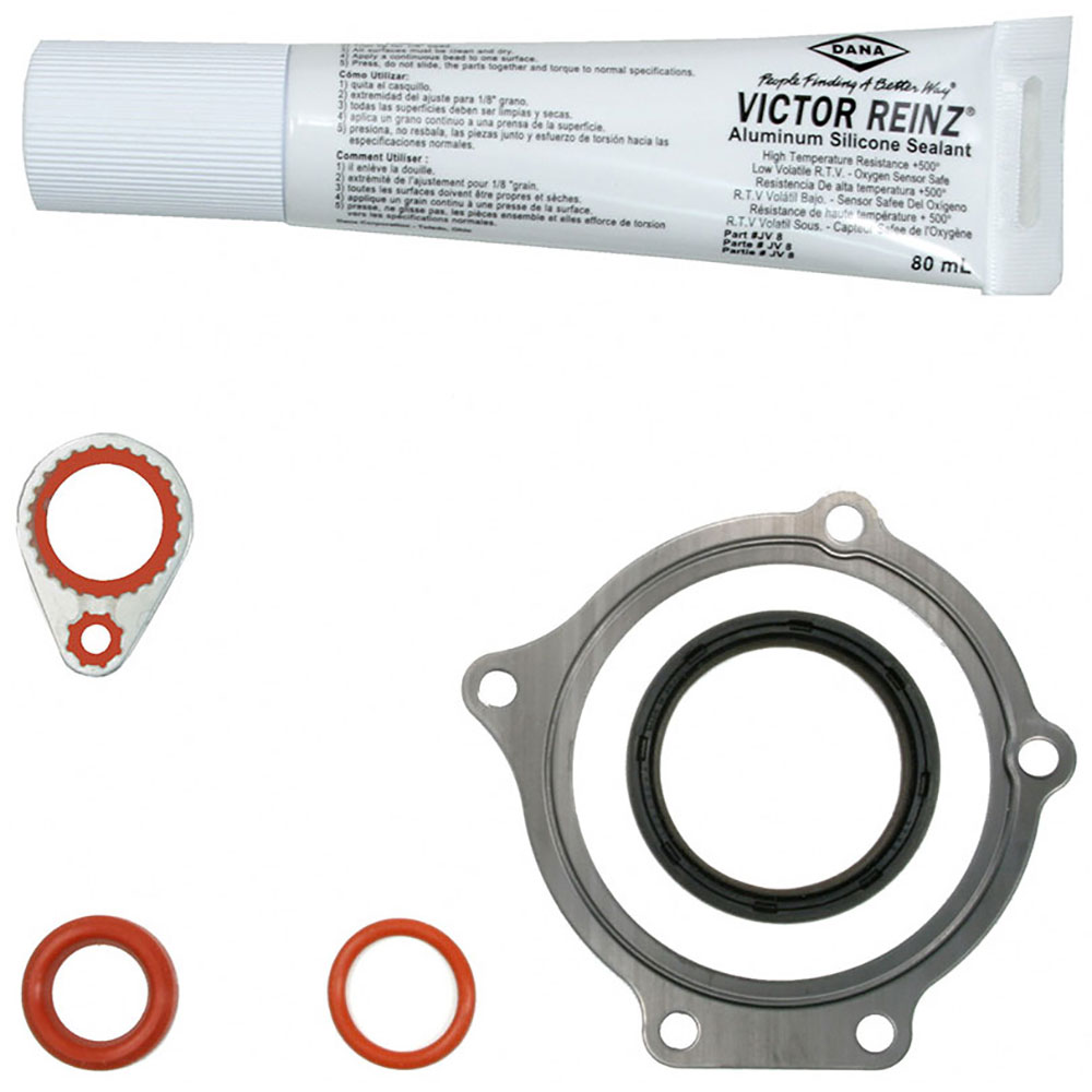 New 2003 Oldsmobile Bravada Engine Gasket Set - Timing Cover 4.2L Engine - MFI - 2nd Design Balancer With Larger Diameter Hub And Machined Notches