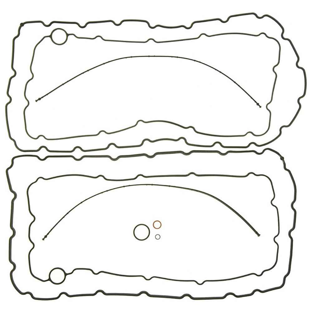 New 2010 Ford E Series Van Engine Oil Pan Gasket Set - Upper 6.0L Engine - MFI - Contains Upper and Lower Oil Pan Gaskets