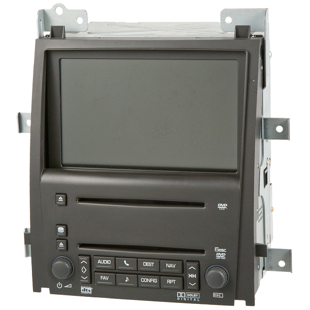 2009 GMC Yukon XL 2500 GPS Navigation System In-Dash Navigation Unit w/ 6CD Radio and DVD Player w/o USB - Option Code U3R