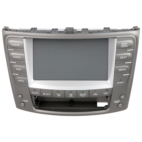 2007 Lexus IS250 GPS Navigation System In-Dash Navigation Unit Display without Automatic Air Conditioning Mode [OEM 86111-53050]