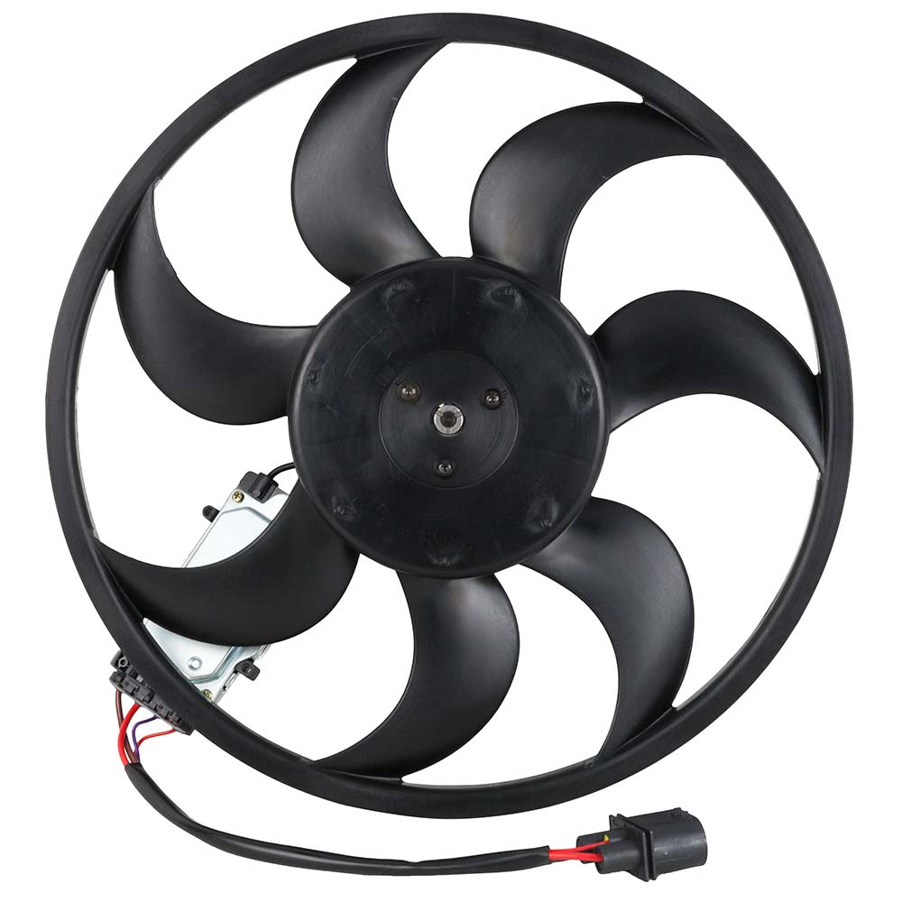 New 2005 Volkswagen Touareg Car Radiator Fan Dual Fan Assembly - 3.0L Engine - Without Towing