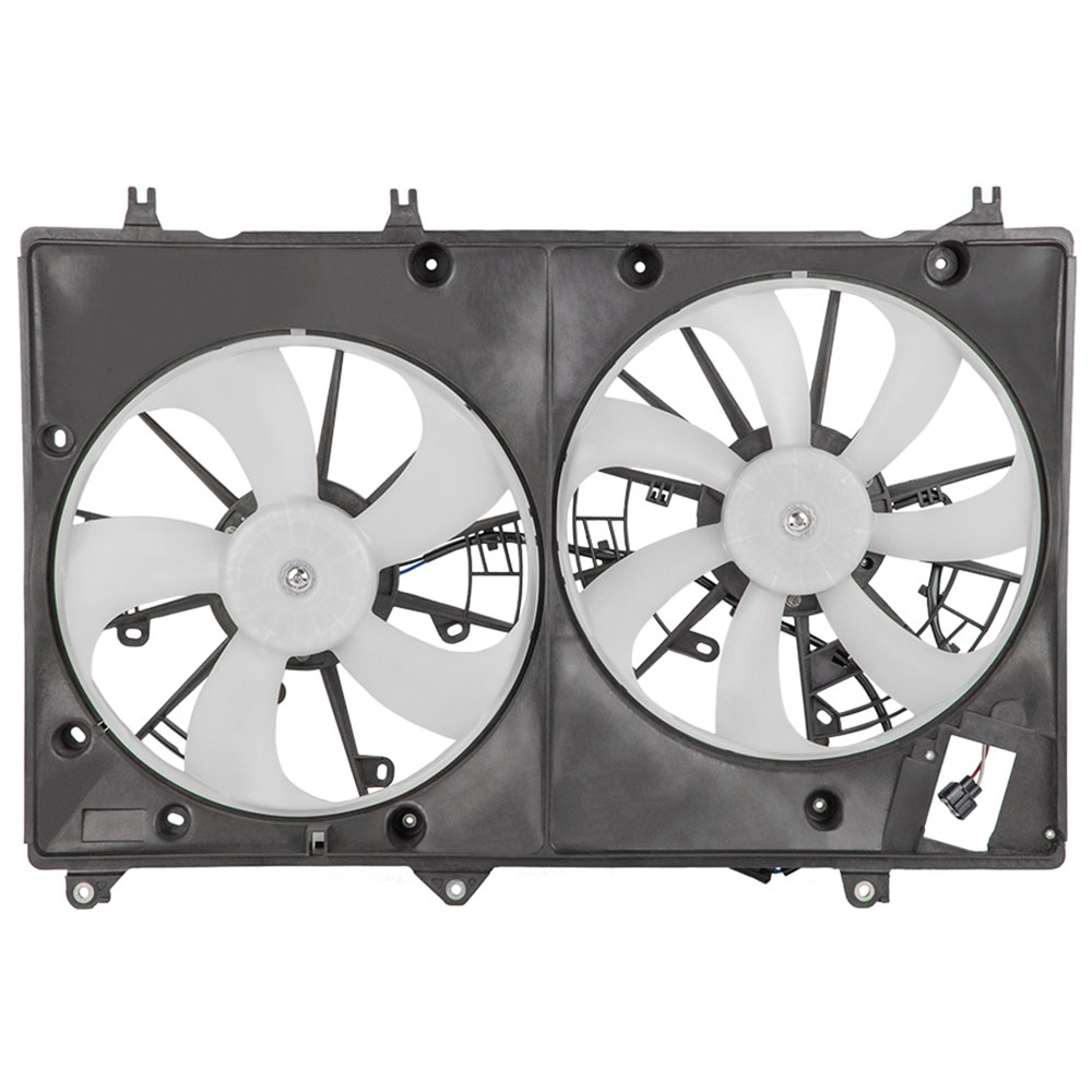 New 2009 Toyota Highlander Car Radiator Fan Dual Fan Assembly - 3.5L Models with Towing Package