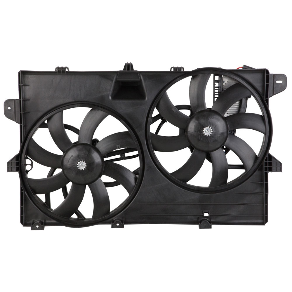 New 2007 Lincoln MKX Car Radiator Fan Dual Fan Assembly - 3.5L Models with Towing Package
